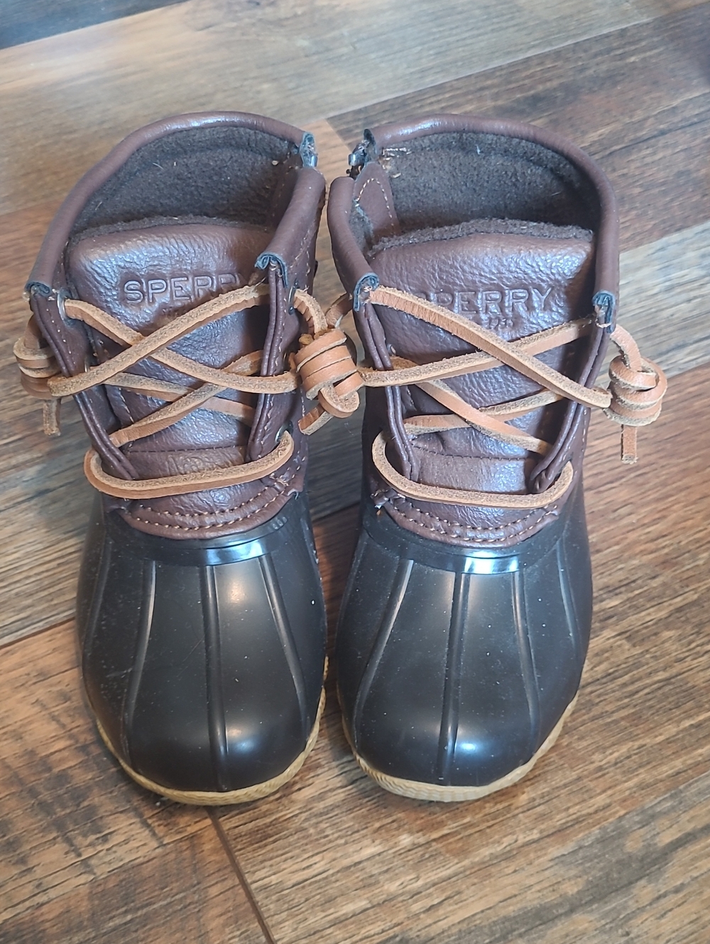 Sperry Kids Brown Duck Boots - Waterproof Winter Shoes